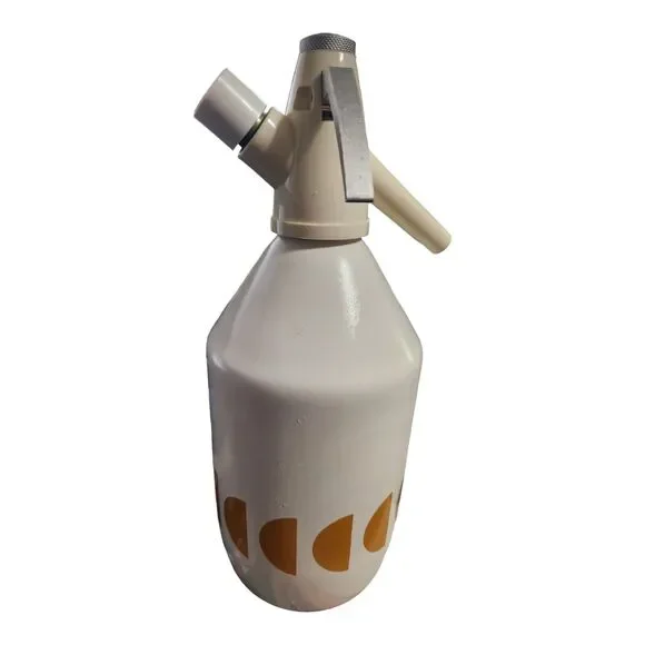 Vintage Syphon Seltzer Bottle Mr Fizz One Liter Soda 1L BOC BAR‎ Made In England - Picture 3 of 9